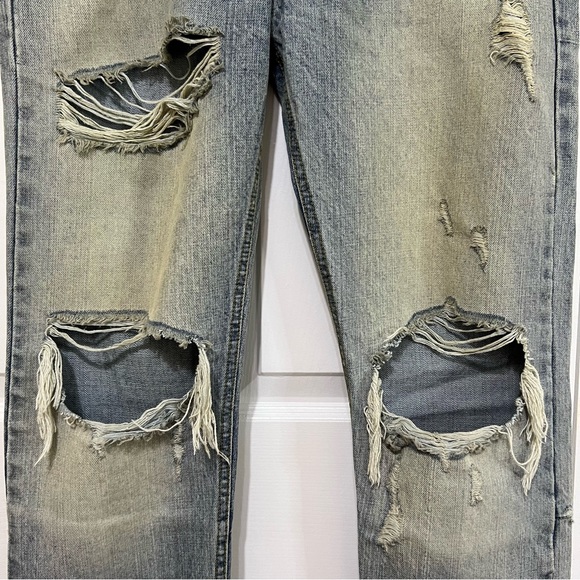 Burj Surtr Men’s Selvedge Destroyed Jeans Large RARE - Picture 5 of 15